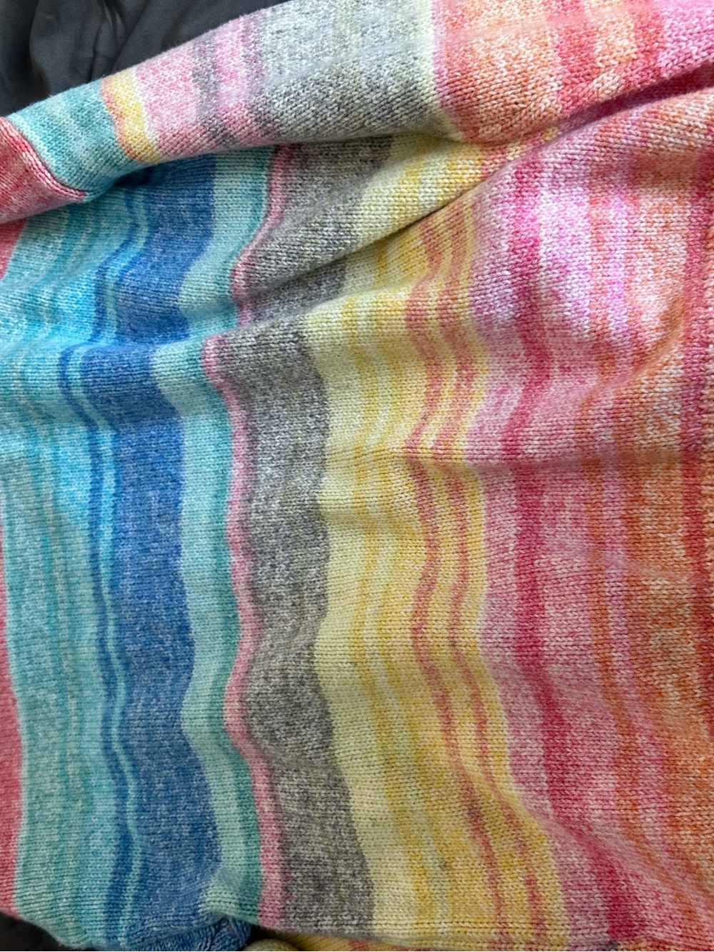 GAP Pastel Rainbow Striped Turtleneck Sweater - Picture 4 of 4